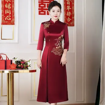 角色扮演服裝 舞台派對 旗袍 中國傳統服飾 民族風街頭服飾 復古女裝 復古服裝 8 最佳銷售 女式旗袍 - №4