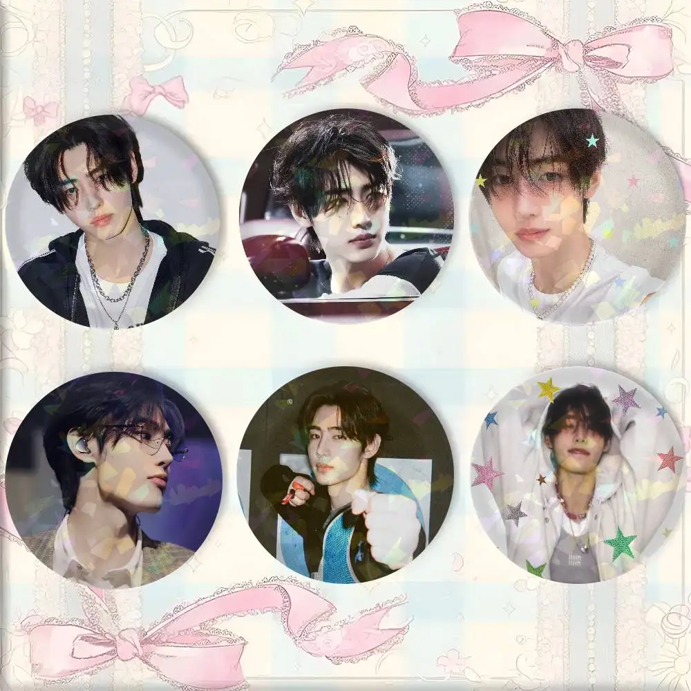 A-Popular Korean Boy Band S-sunS-ghoon-s Mixed Theme Round Button Badge Set Music Game Fashion Pins For Bags Clothes Accessories