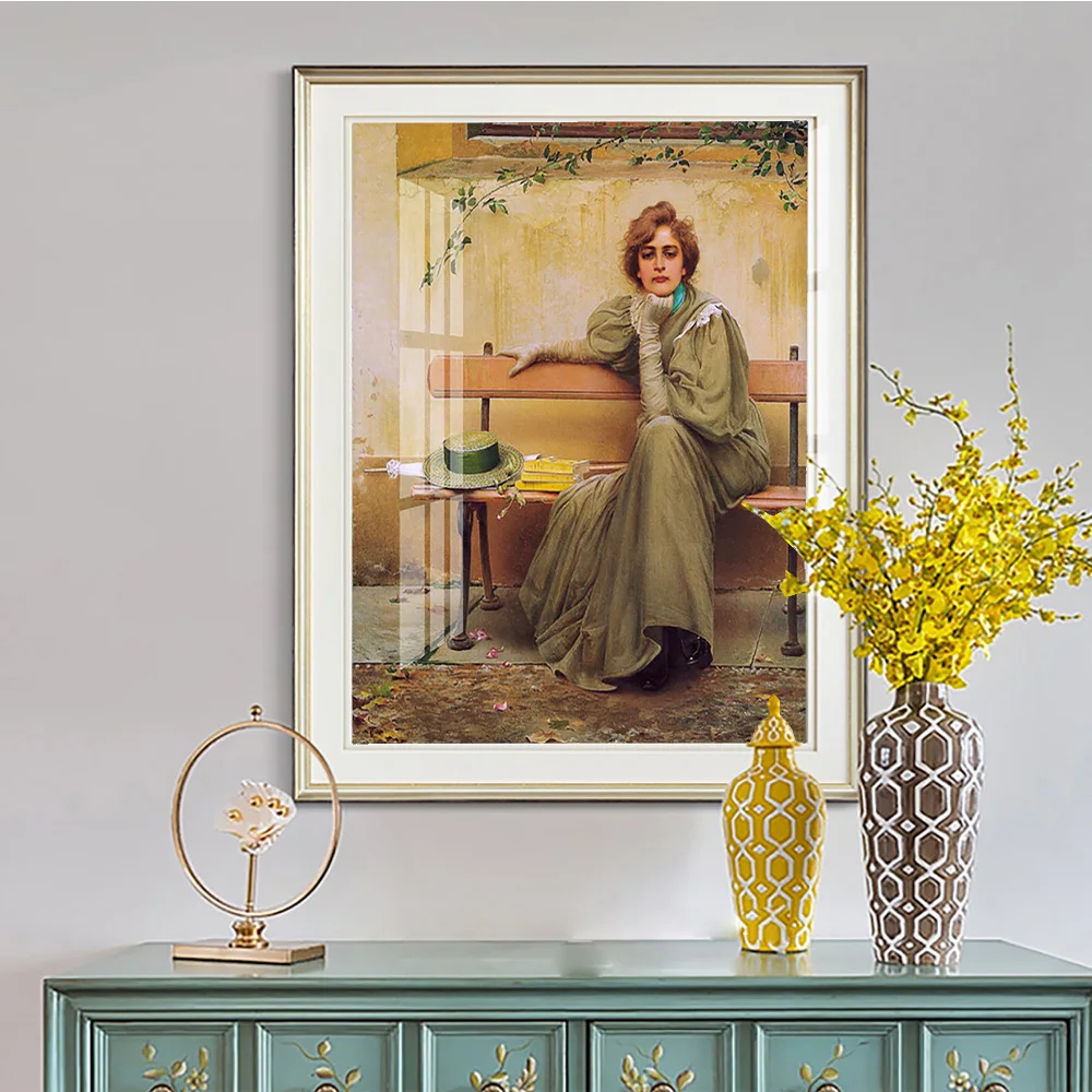 Vittorio Matteo Corcos Antique Print Art Poster Dreams Sogni Canvas Painting Decor Wall Stickers Gift