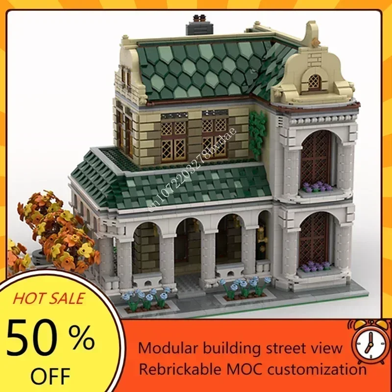 4228PCS Customized MOC Modular Courtyard Street View Model Custom Puzzles Technology  DIY Assembly Xmas Toys Birthday Gifts
