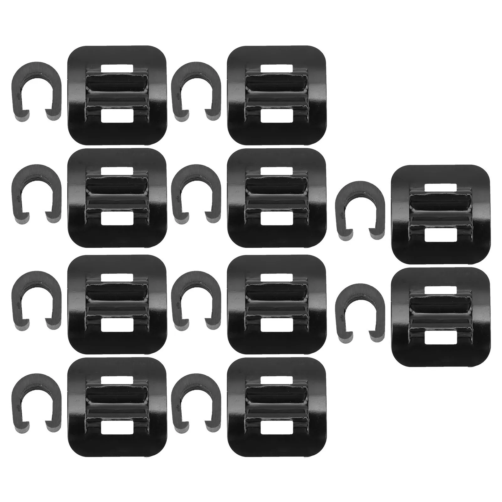 

10Set Bike Cable Base Guide Bicycle Brake Cable Line Fixed Base with CClips Buckle