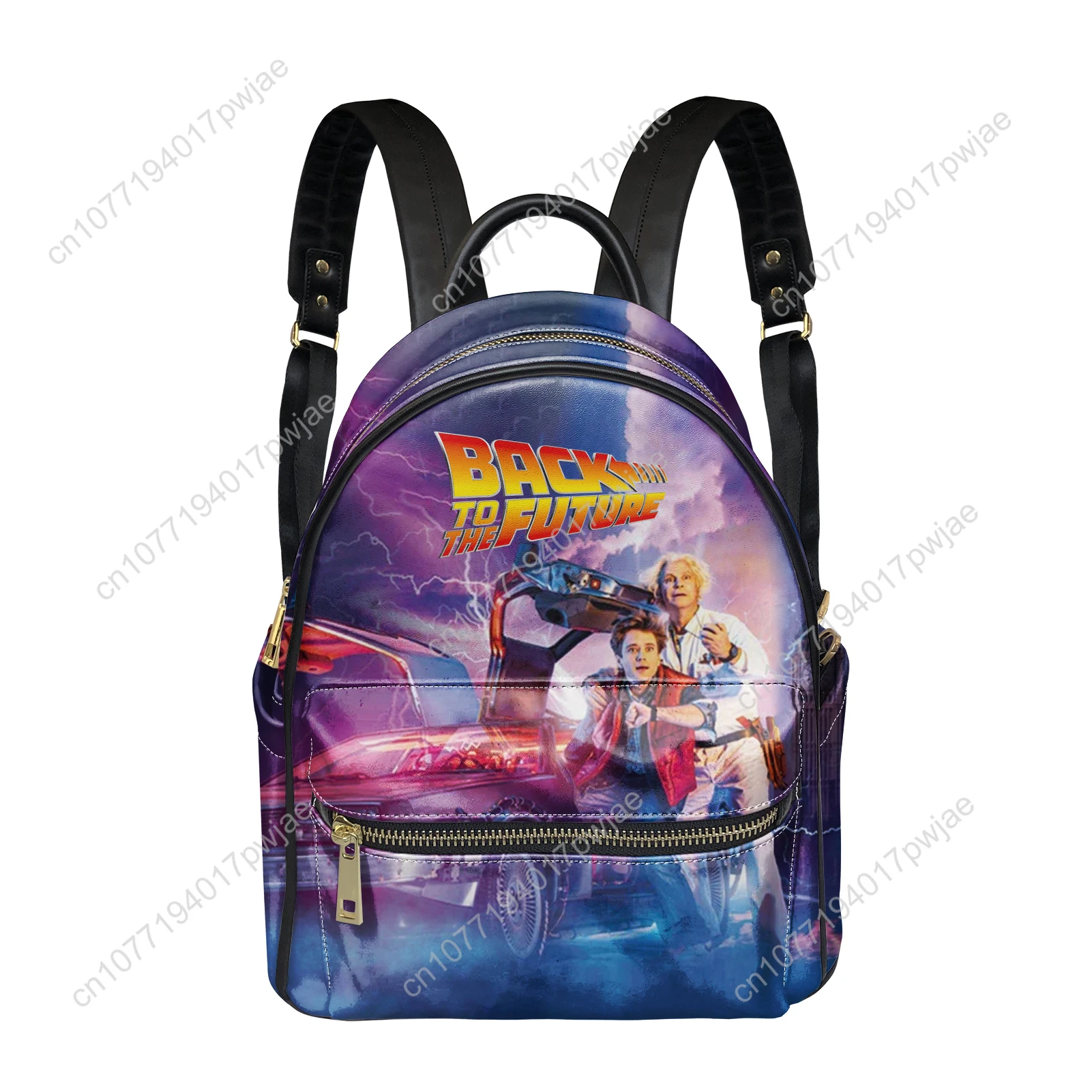 Back to The Futures Movies Backpack Womens Men Personalized Double Shoulder Bag Business Travel Bookbag Rucksack Gift Daypack
