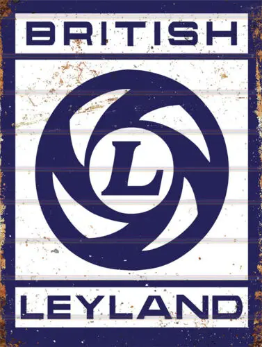 British Leyland, Retro Vintage Metal Sign, Man Cave