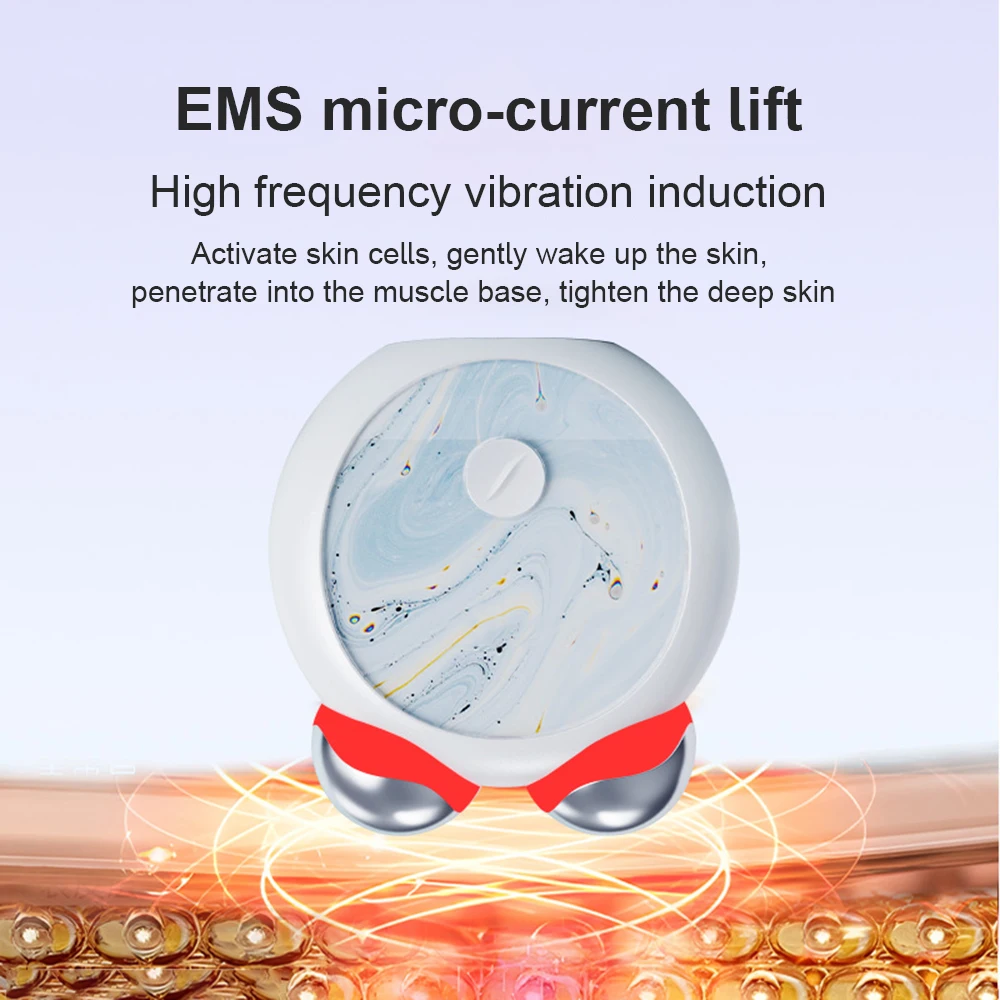 Masażer z podwójnym wałkiem Lifting ujędrniający wibracje mikroprądowe maszyna do liftingu twarzy urządzenie wyszczuplające środek do usuwania zmarszczek narzędzia do pielęgnacji skóry