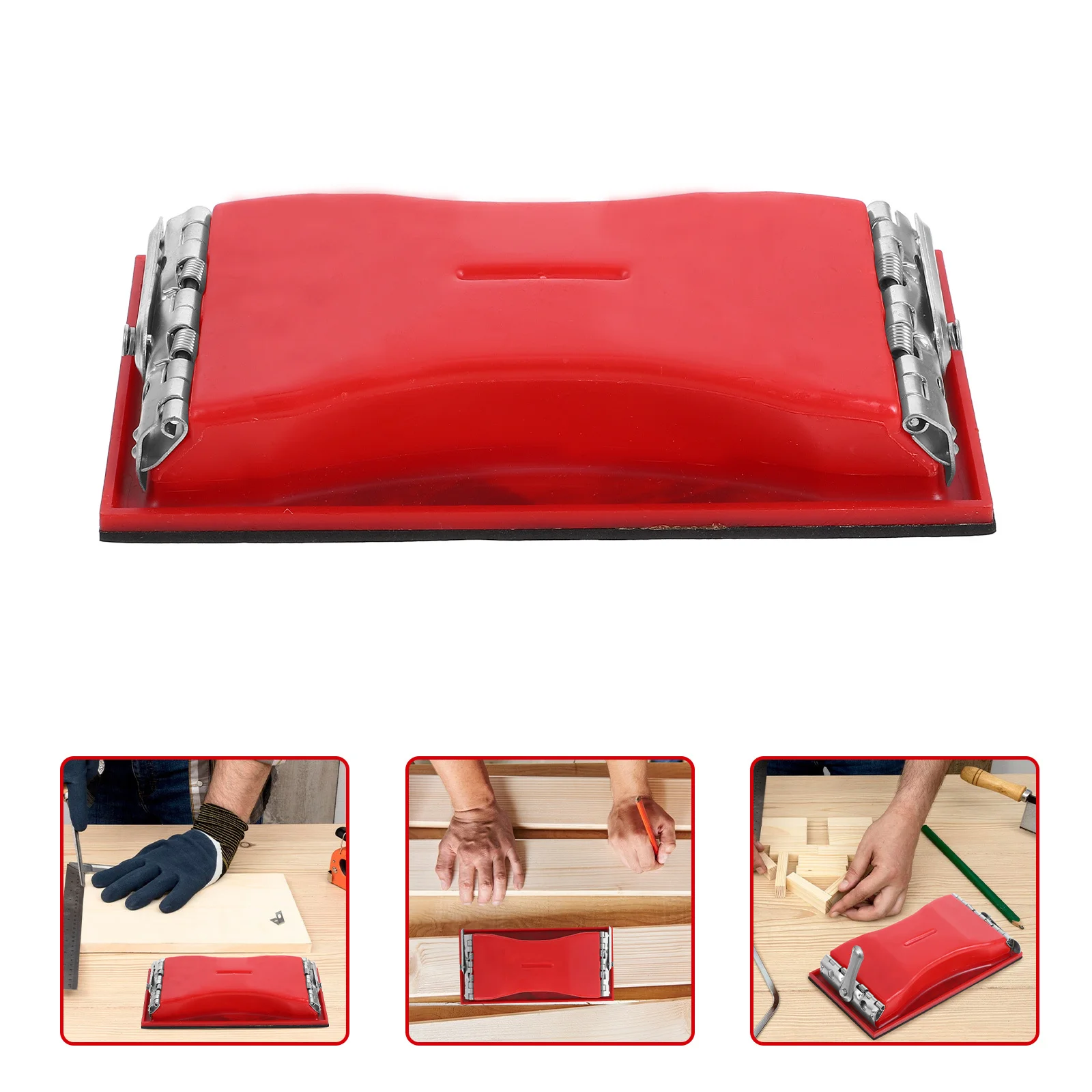 Soporte de papel de lija de plástico, lijadora Manual ligera para carpintería, estante de herramientas de lijado de paneles de yeso, mano estable y eficiente