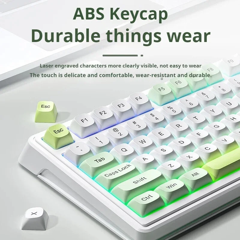 Aula F3099 Tri-Mode Wireless Silent Keyboard Mechanical Feel Compatible Multiple Platforms Effect Long Battery Life Game Office