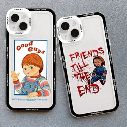 Cartoon Chucky Good Guys Phone Case For iPhone 15 14 Pro MAX 11 13 12 XS X SE XR 7 8Plus Shockproof Clear Silicone Cover Fundas