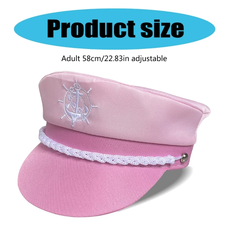 Billycock Captain Hat Costume for Women Teenagers for Sailor Party Wear DXAA