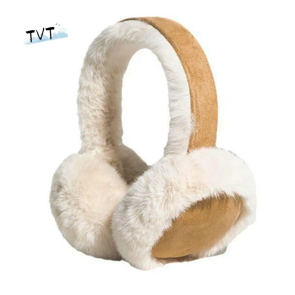 

Comfortable Suede Plush Earmuffs Ear Cap Thicken Winter Earmuffs Windproof Keep Warmer Foldable Ear Cover Riding