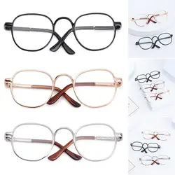 1PC Cute Mini Metal Doll Glasses Toy Round Eyeglasses American Grils Pet Toy Photo Props Glasses Fashion Small Doll Accessories