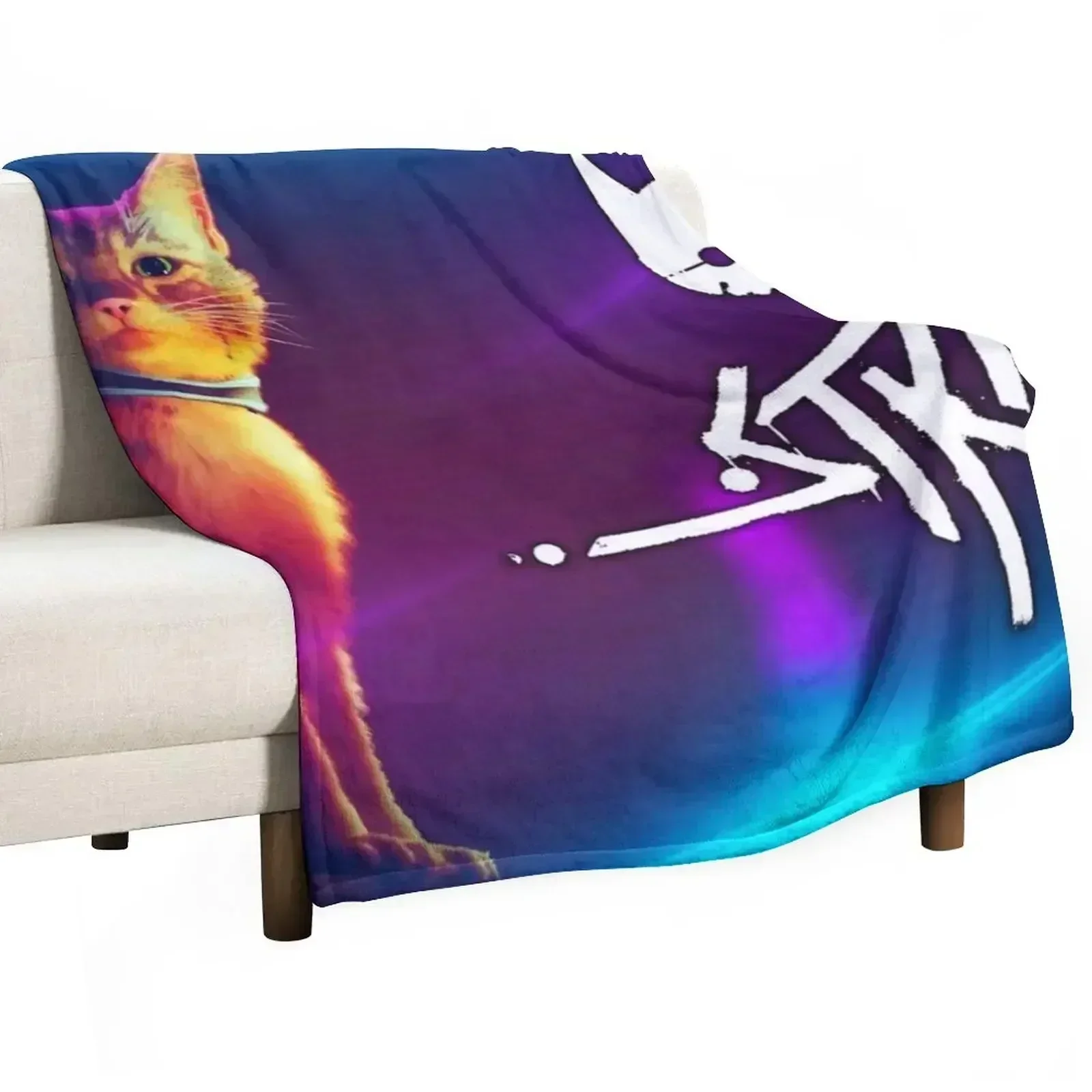 

Stray-Game/Stray Cat game Throw Blanket Decoratives Decorative Sofa Blankets