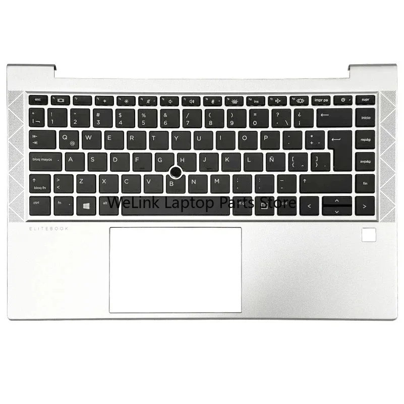 

New LA SP US Keyboard For EliteBook 840 G7 G8 845 G7 G8 Laptops Palmrest Top Case with Backlight Keyboard Latin Repalce Cover