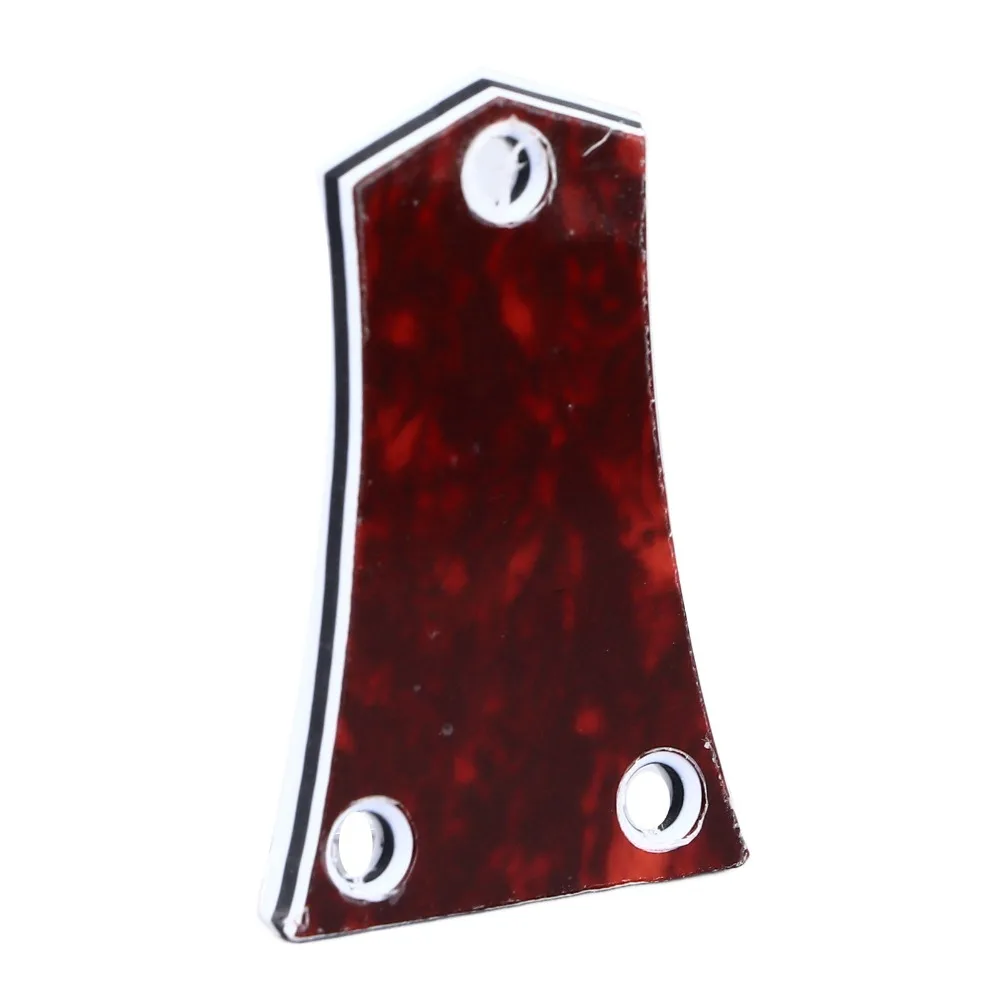 2PCS Polymer Material Truss Rod Cover 3 Hole Design Turtle Case Pattern Musical Instrument Accessories Red Turtle Case Color