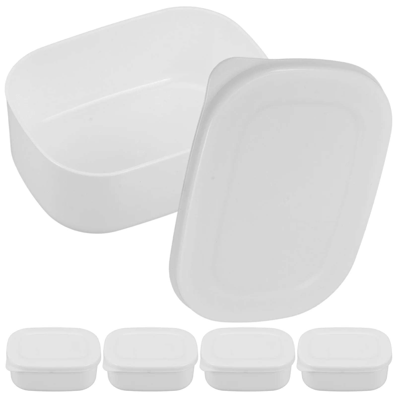 

10pcs Brown Rice Mixed Grain Food Box Clear Lid Pp Material Compact Kitchen Storage Container Reusable Food Container