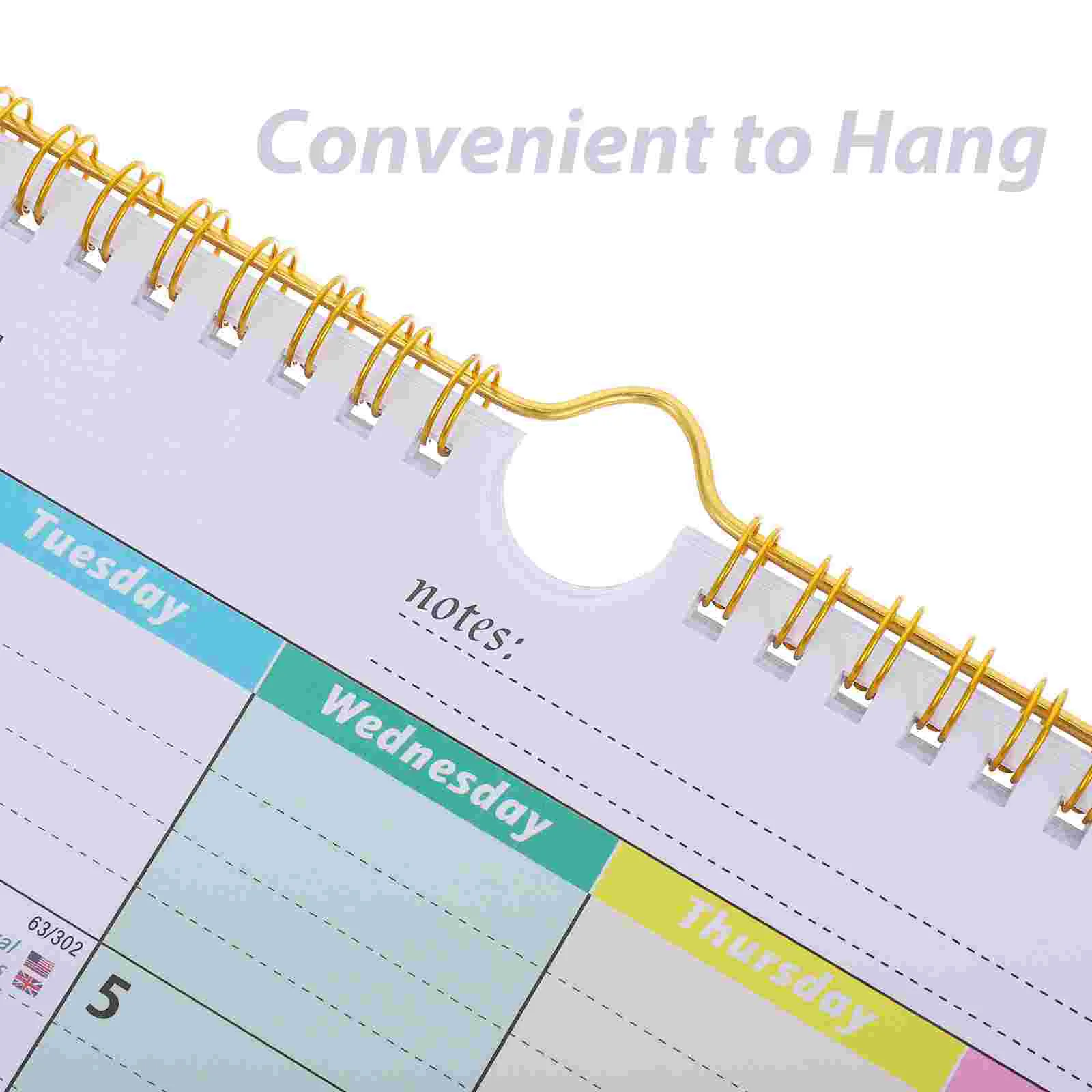 Wall Calendar for Desk Cute Stickers Moon No Date Flip Desktop Blooming