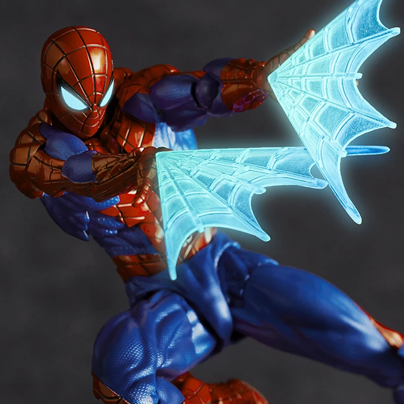 AMAZING YAMAGUCHI Spider 2.0 Actionfigur PVC Bewegliches Sammlermodell 16cm Revoltech Peter Parker Figuren Spielzeug – Detail 20
