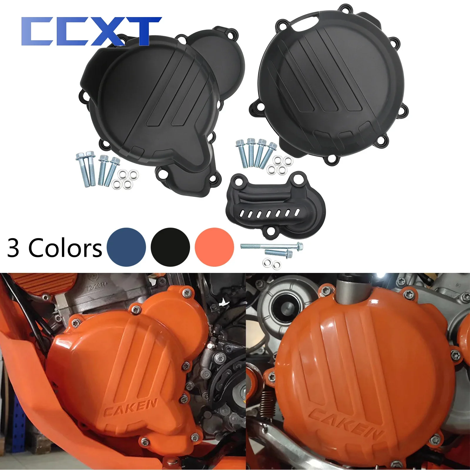 Motorcycle Plastic Engine Clutch Guard Water Pump Cover Ignition Protector For KTM SX XC EXC XCW TPI 250 300 2019 2020 2021 2022