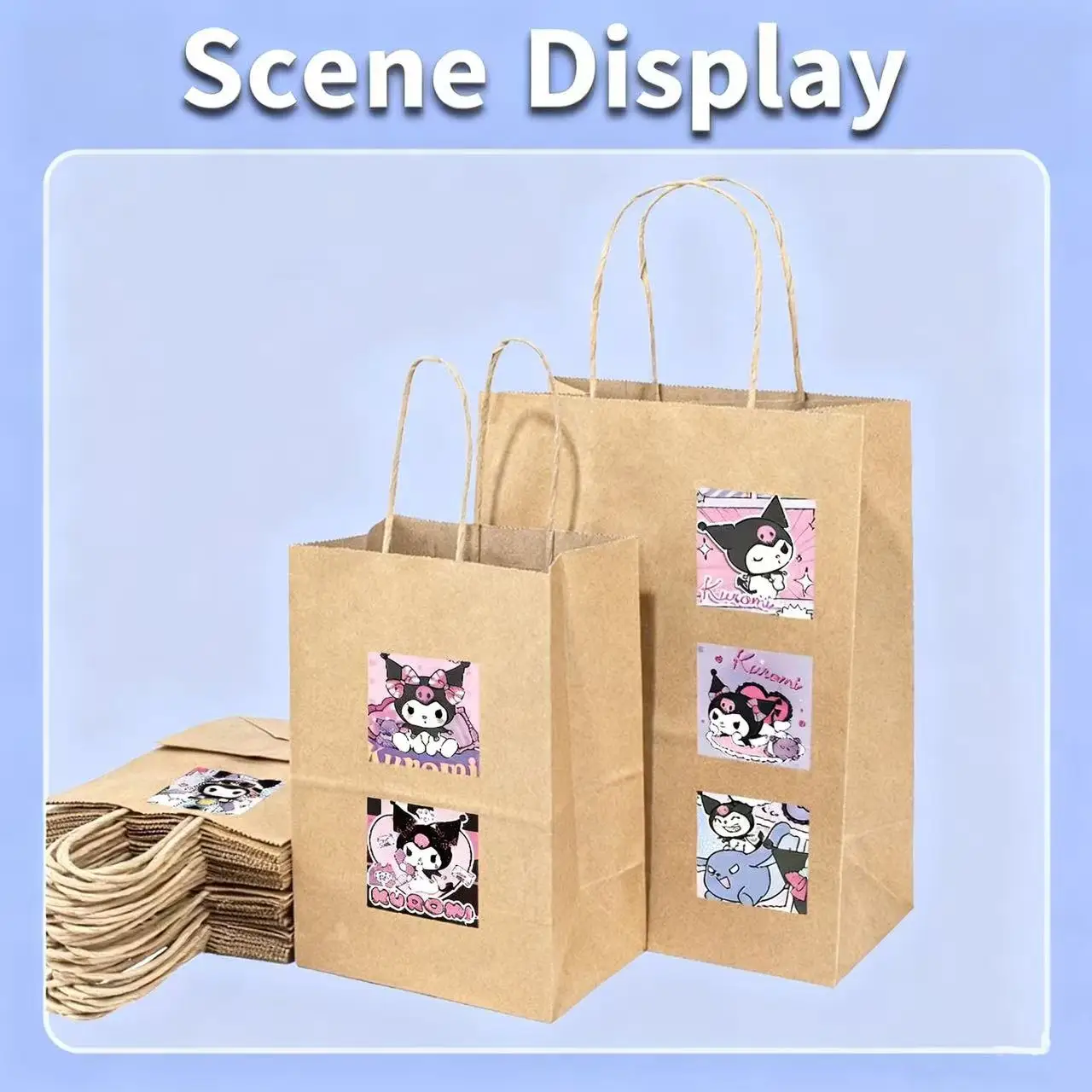 مجموعة ملصقات كورومي اللطيفة - تصميمات ممتعة بما في ذلك الوجوه المبتسمة وتفاصيل القوس، مثالية للمشروعات اليدوية، وزخرفة المخطط، G