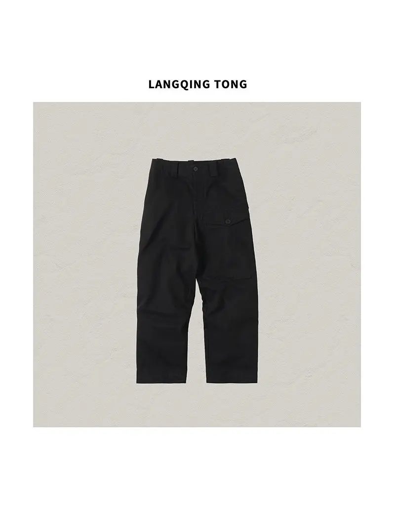 

Женские хлопковые брюки Bebelala прямого кроя, повседневные, удобные, с завышенной талией, свободного кроя, для женщин