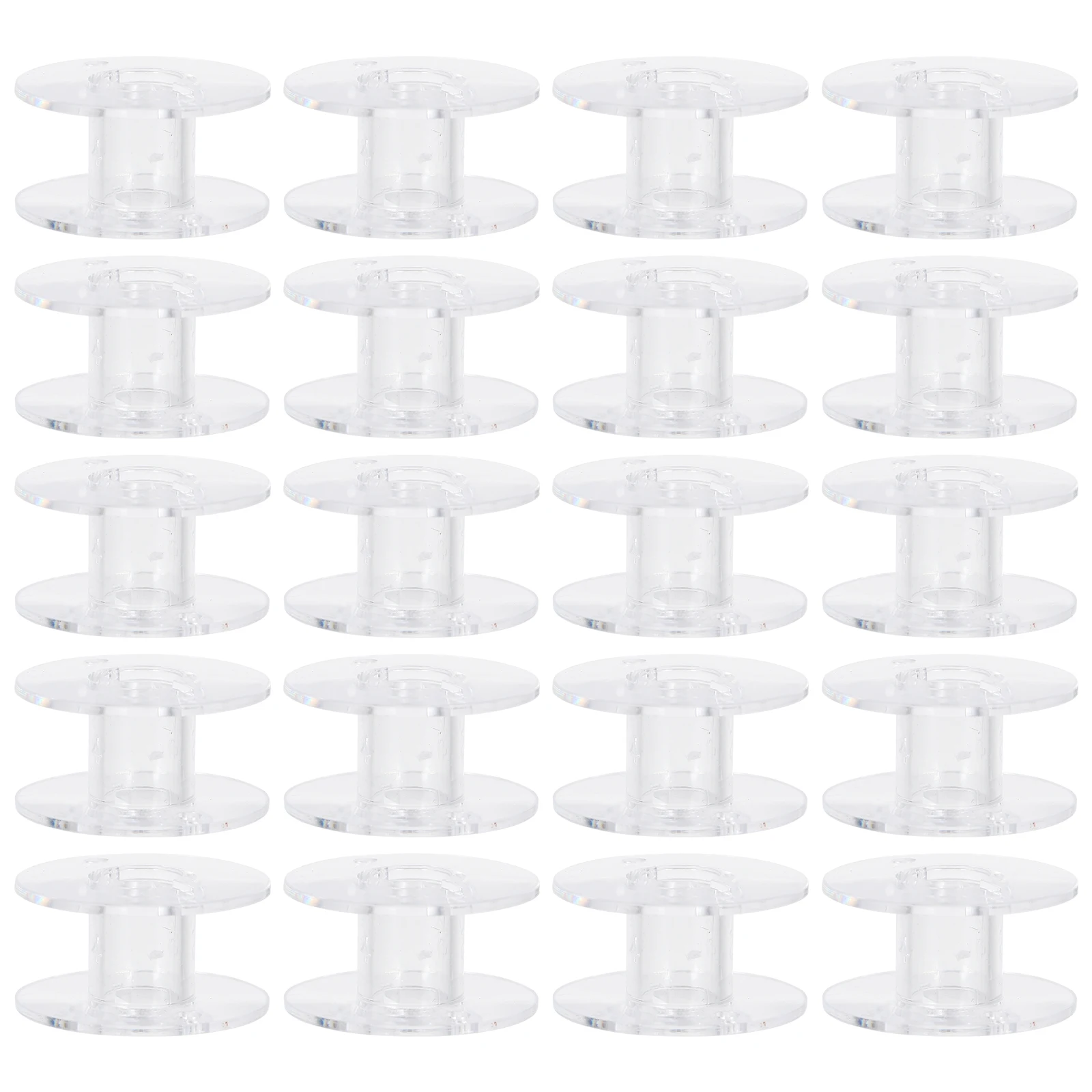 50 قطعة بكرات الماكينة شفافة المحمولة الملحقات المنزلية لاستبدال أجزاء الخياطة لوازم الخياطة المنزلية #5