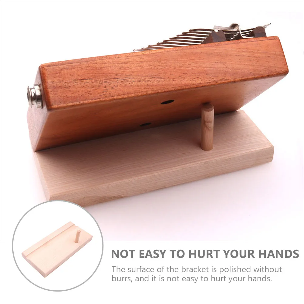 

Kalimba Bracket Stand Holder Piano Wooden Thumb Display Solid Instrument Stands Portable