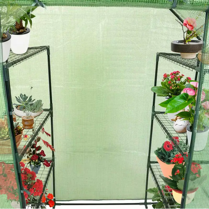 

Portable 4 Tier Walk-in Plant Greenhouse with 8 Shelves