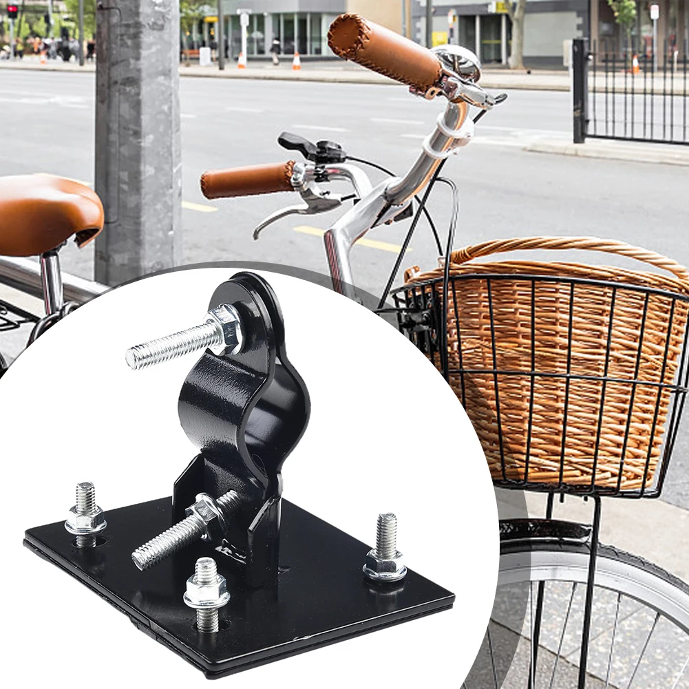 

1pc Brand New Front Basket Folding Bicycle For Scooter Bicycle Iron Frame Modification Lamp Frame Mount Bracket