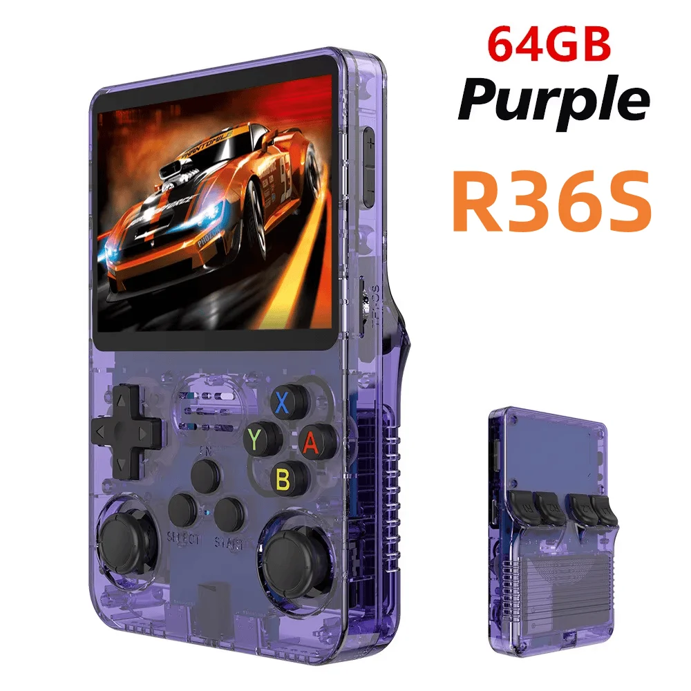 R36S R36 Ultra Handheld Retro Videogame Console IPS Scherm 128GB Spellen Draagbare Zakspeler Linux Systeem R36Ultra R36 PRO