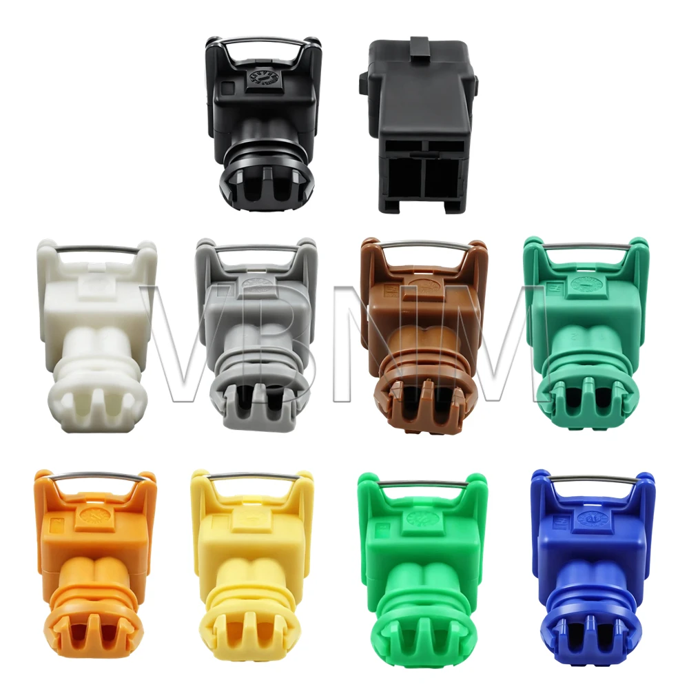 2 Pin/Way EV1 Junior Power Timer JPT Jetronic Kits Fuel Injector Plug Connector 282189-1 282762-1Orange Blue Green Black For Car