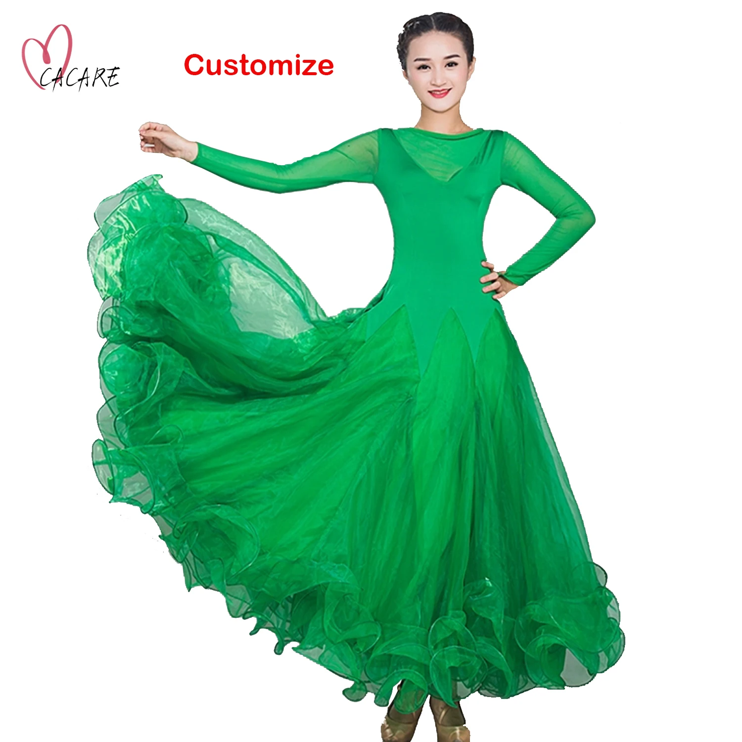 

Ballroom Dance Competition Dresses Women 2023 Dance Wear Stage Costume Standard Dresses Prom Dancewear Waltz Modern D0624