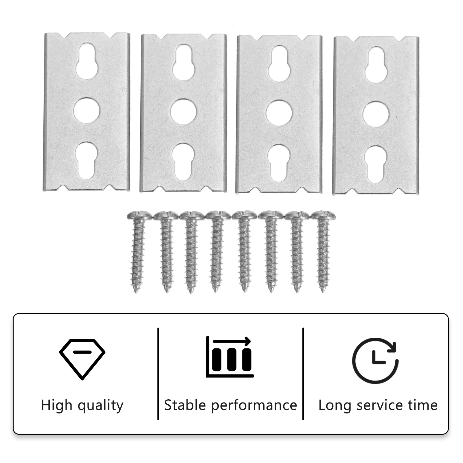 

2 set Curtain Rod Brackets Iron Mount For Double Curtain Pole Support Strong Hold Home Window Decoration Hardware Accessories