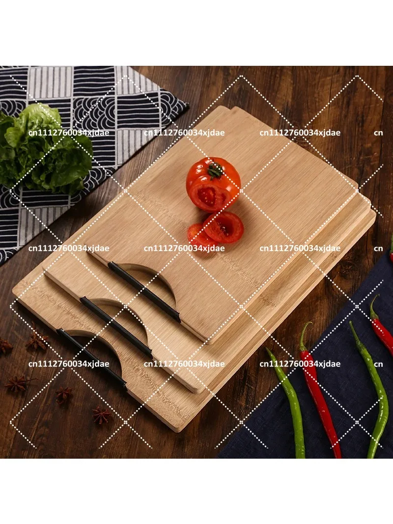 Large Solid Wood Bamboo Chopping Board for Kitchen, Dough Kneading Panel Cutting Board