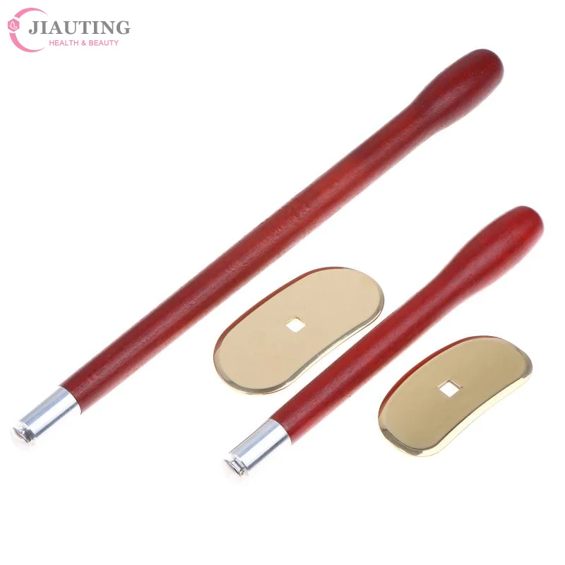 Pure Copper Self Massage Scrub Pad 1 with Long Handle for Effortless Back Cleaning in Bath and Shower