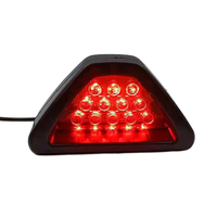 Universal Add-On Red 12-LED Car Third Stop Brake Light Tail Light Rear Fog Lamp For Auto Motorcycle Bike Brake Lights