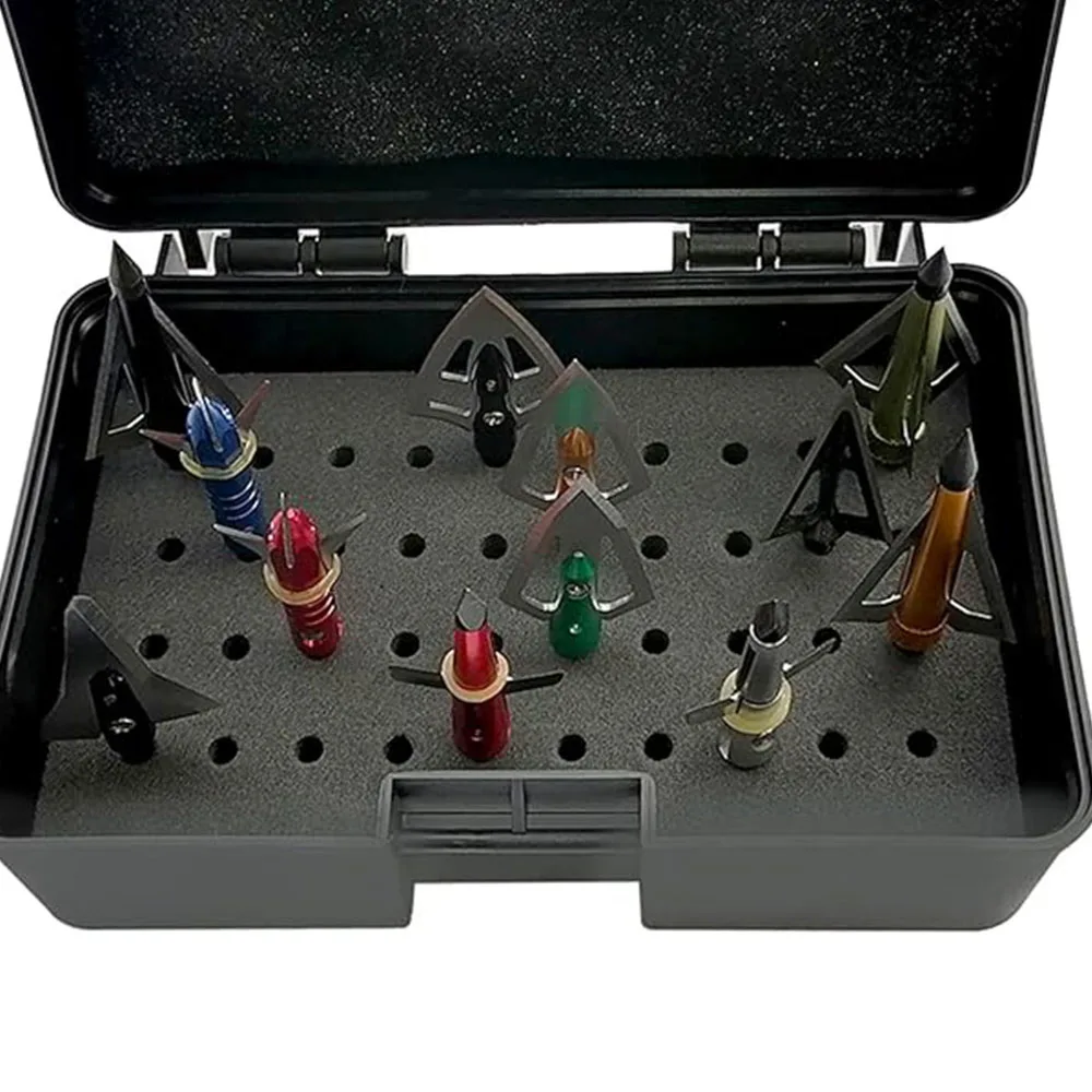 Archery Arrowheads Broadhead Storage Box Case for Recurve Bow Compound Bow and Crossbow Hunting Accessory 10-20 Stroage