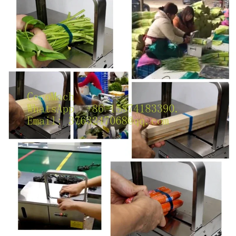 IBMO OP1 Automatic Sensing Strapping Machine for Bundling Packing Supermarket Store Cable Tie Customizable