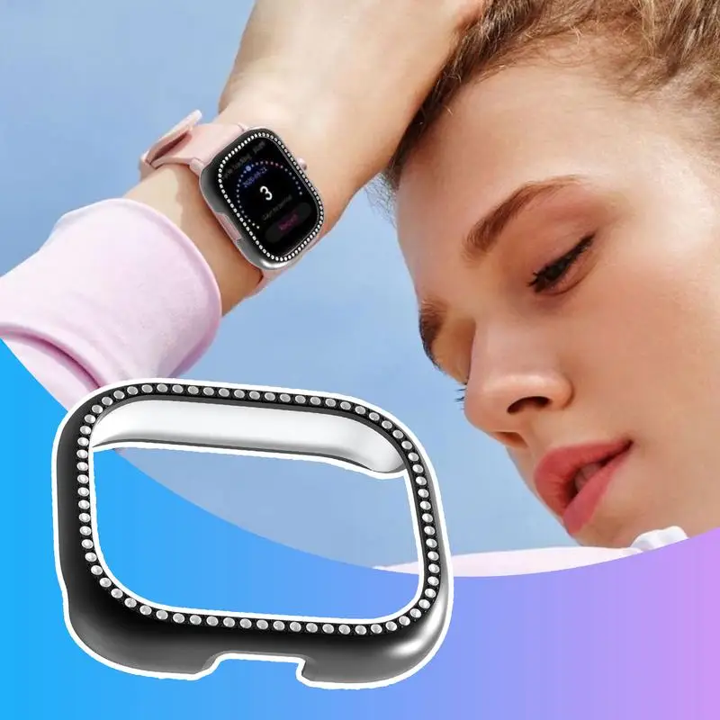 Voor Redmi 5Active/5Lite Smart Watch Bumper Bling Horloge Cover Shell Krasbestendig Slanke Bumper Decoratieve uitrusting Accessoire Voor