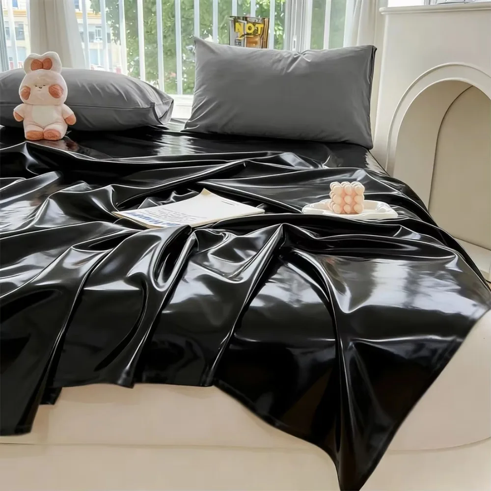 Waterproof Dirt Proof PVC Cloth Bed Cover No Washing Easy To Clean Flat Sheet Household Rental Mattress Protective Cover Pad