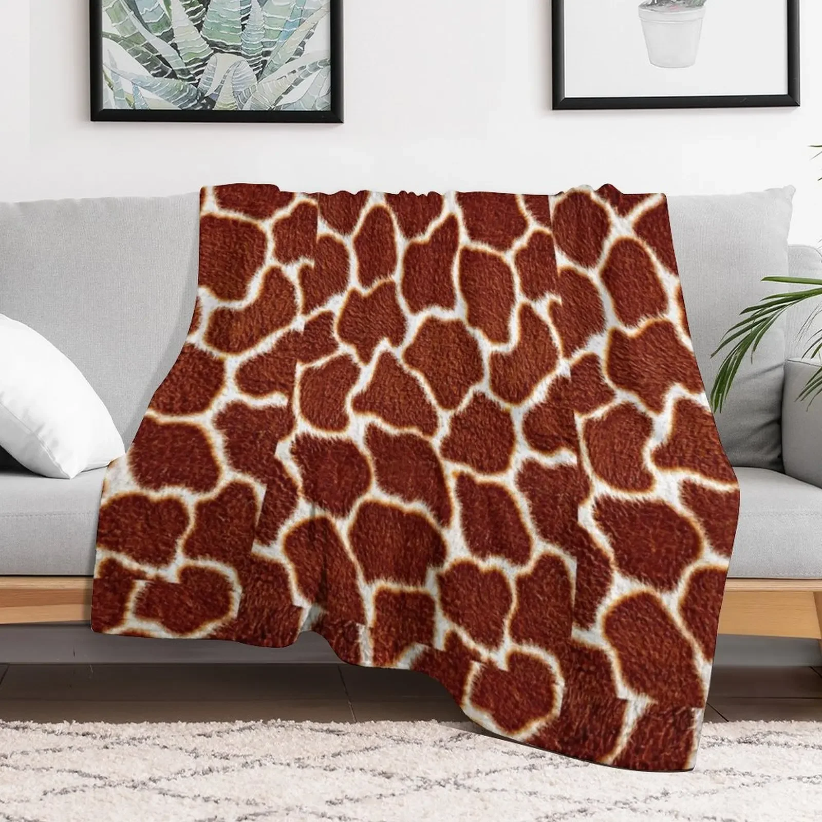 Giraffe skin Throw Blanket warm for winter Luxury Throw Soft Beds Warm Blankets
