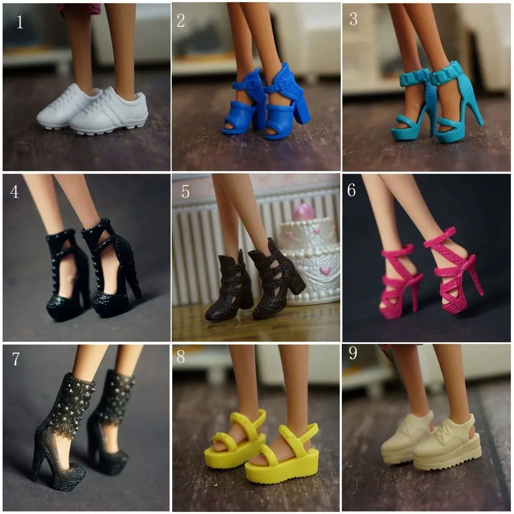 39 Styles Foot Length 2.2cm Fashion Long Knees Boots Hero Dolls Boot Accessories  Shoes Socks
