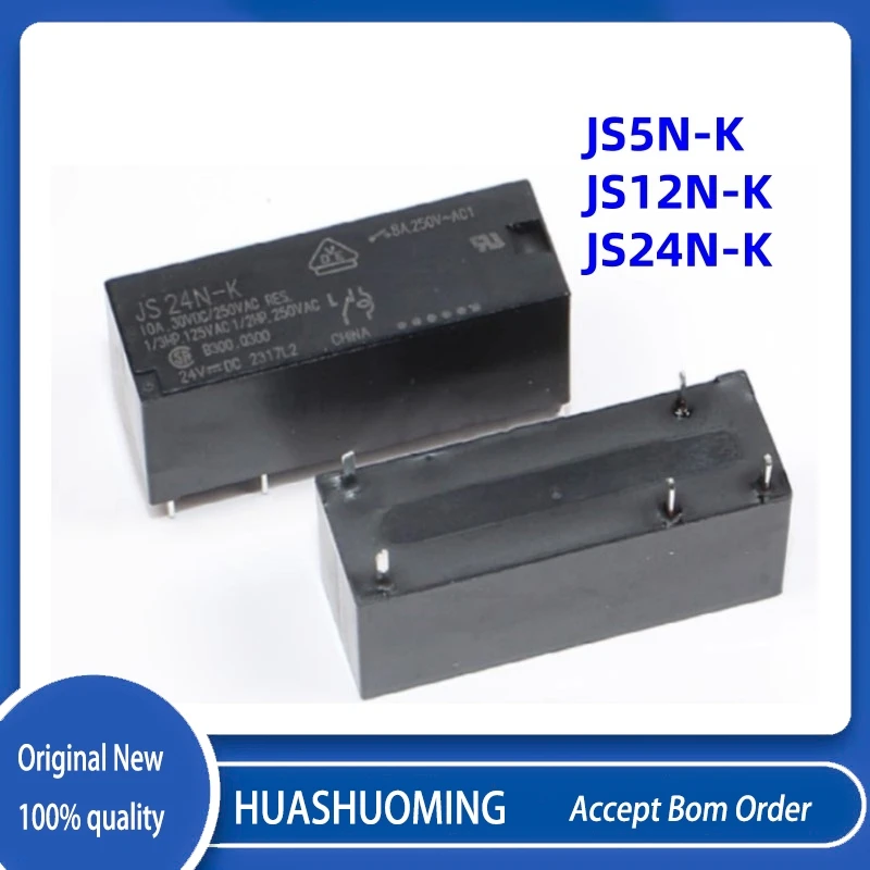 10PCS/Lot   NeW   JS5N-K  JS12N-K  JS24N-K    JS5N  JS12N  JS24N   5PIN