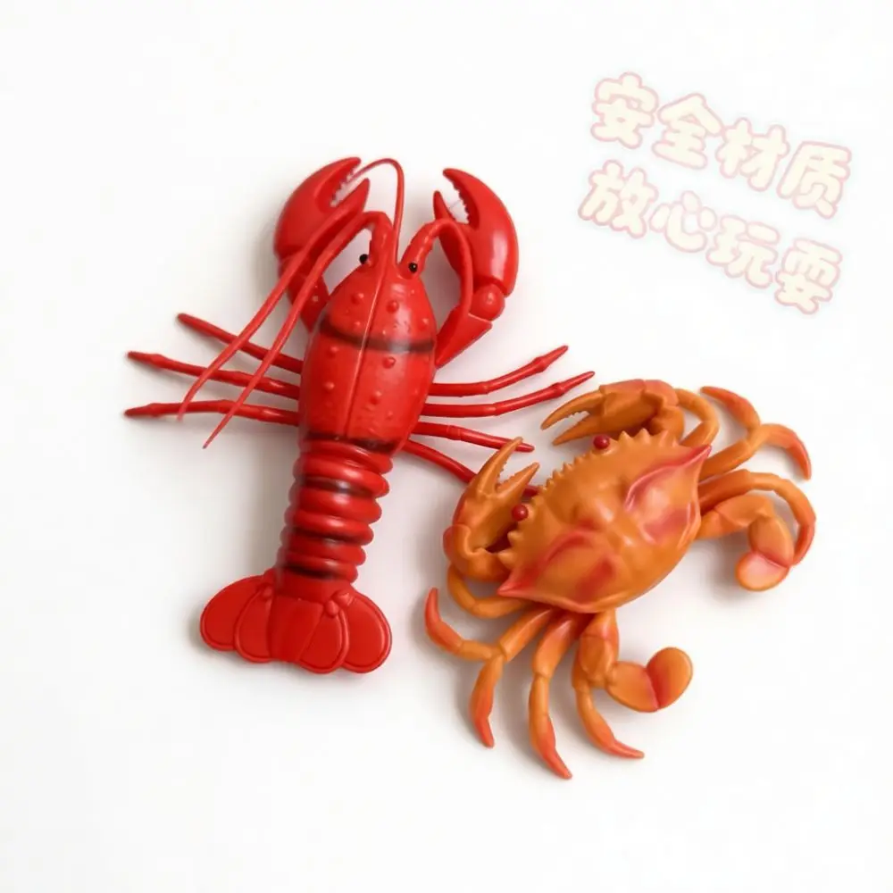 Soft Rubber Lobster Crab Toy Realistic Marine Creature Figure Educational Science Model Kids Sensory Development