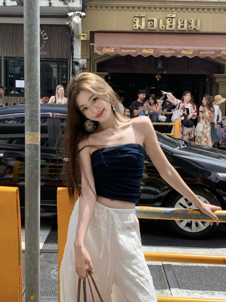 

Nalysa American Sle, повседневный комплект из двух предметов, женский топ без рукавов, жилет, свободная летняя верхняя одежда Faion, ансамбль больших размеров