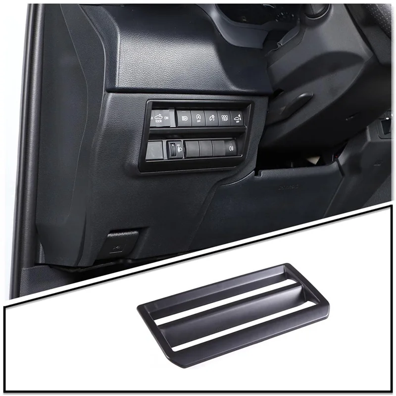 Headlight Switch Button Frame Cover Trim Decorative Frame for /Sequoia 2022-2023 Accessories ,Matte Black