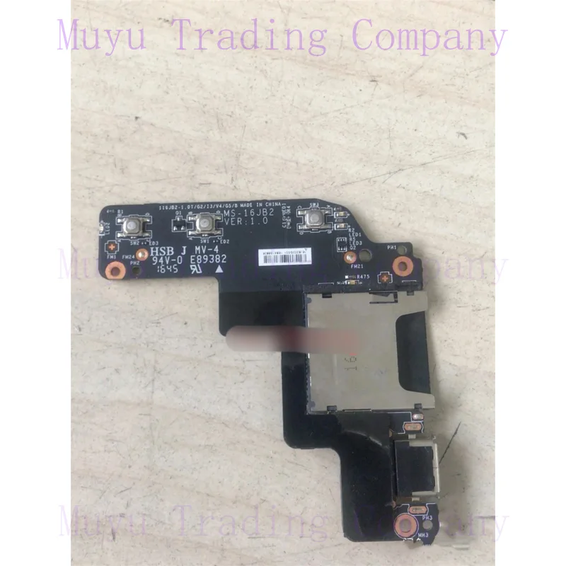 For MSI ge62 ge72 gp62 gl62 card reader USB switch button board ms-16jms-b2 16j12