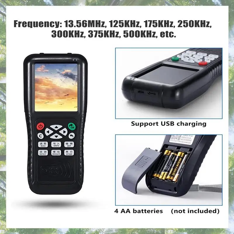 

2025 Trend 1Set ABS NFC Smart Card Reader Writer RFID Copier English Version Icopy X100 NFC ID IC Reader