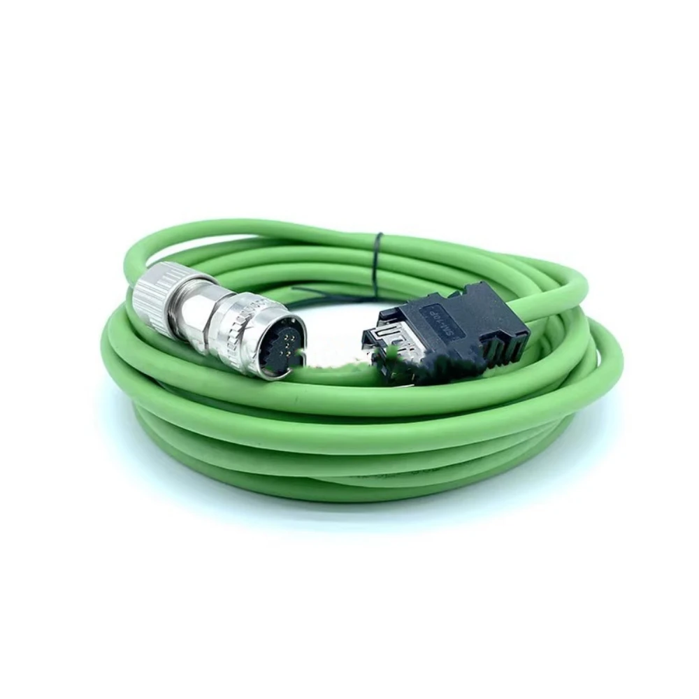 CNV2E-6P kabel met 3 m lengte groene kleur rechte kop