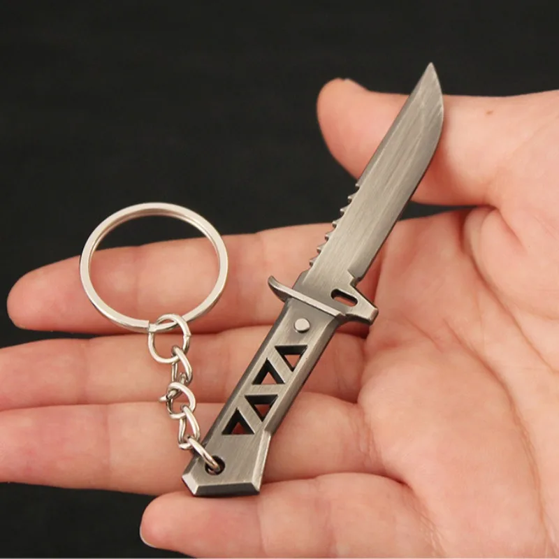 سلسلة مفاتيح Xenohunter Valorant ، نموذج سلاح المشاجرة ، ملحقات اللعبة ، نموذج السكين ، إكسسوارات السيف المعدني ، هدايا الحرف اليدوية ، ألعاب ، 9