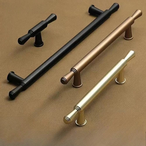 Imagen 1 del producto Armario, gabinete y cajón de estilo americano y francés minimalista moderno, tiradores de puertas de gabinete extendidos de perfil de aluminio