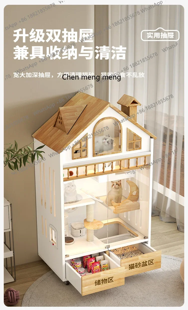 

Лидер продаж, кошачья вилла, домашний кошачий домик, свободное пространство, балкон, роскошный кошачий домик на четыре сезона